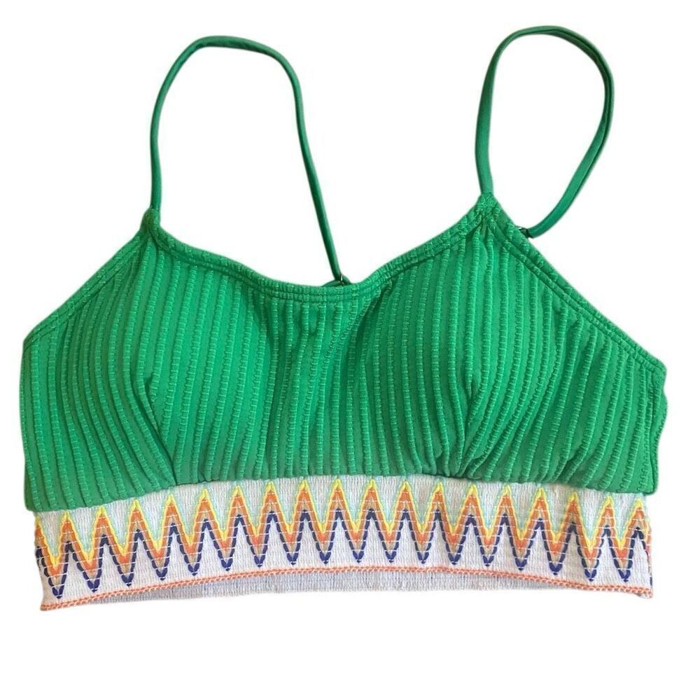 NWT green sports bra small boho